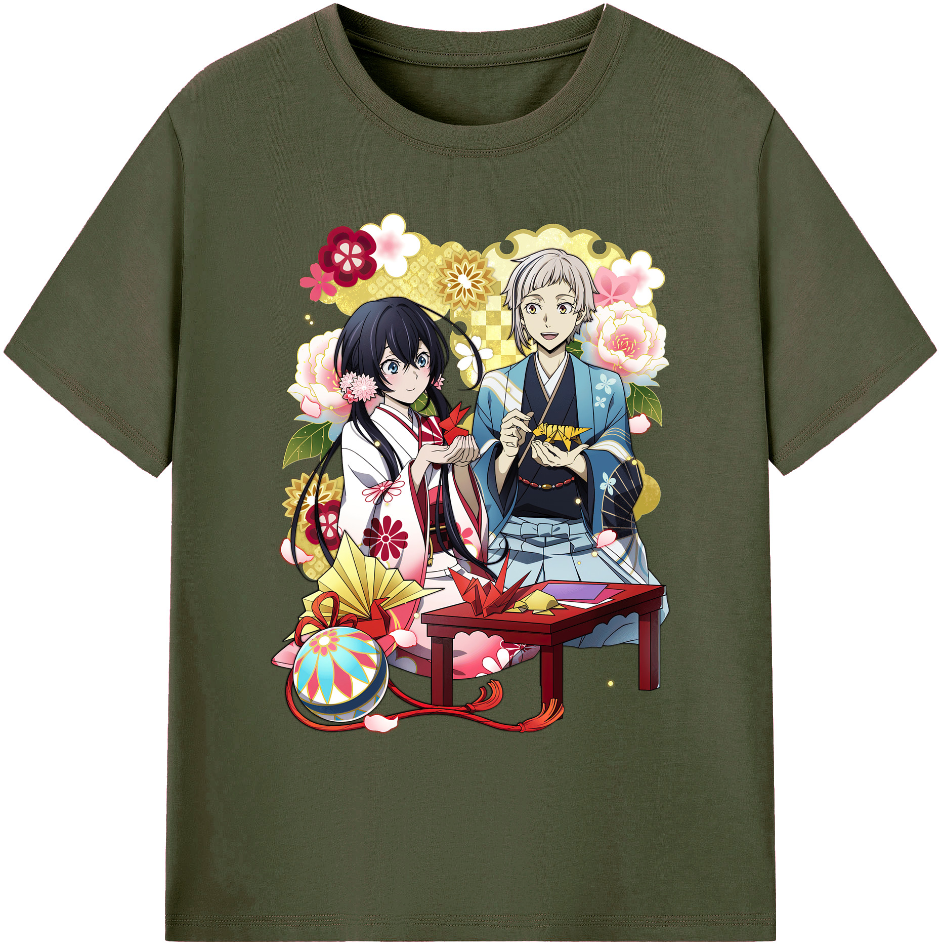 （画像用） 文豪ストレイドッグス Bungo Stray Dogs 綿100％ メンズ半袖Tシャツ｜肌触りやわらか＆通気性